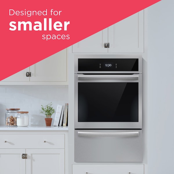 Frigidaire Gallery 24-in. Single Gas Wall Oven with Air Fry and True Convection, Stainless Steel GCWG2438AF - main